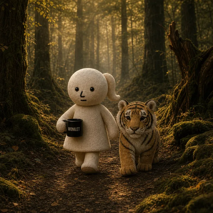 Womlet scene: forest walk