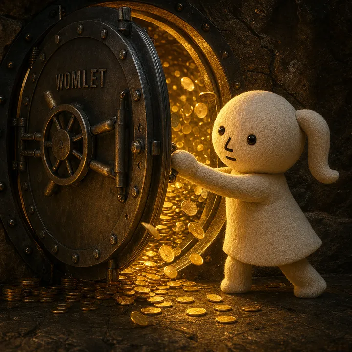 Womlet scene: the vault opens