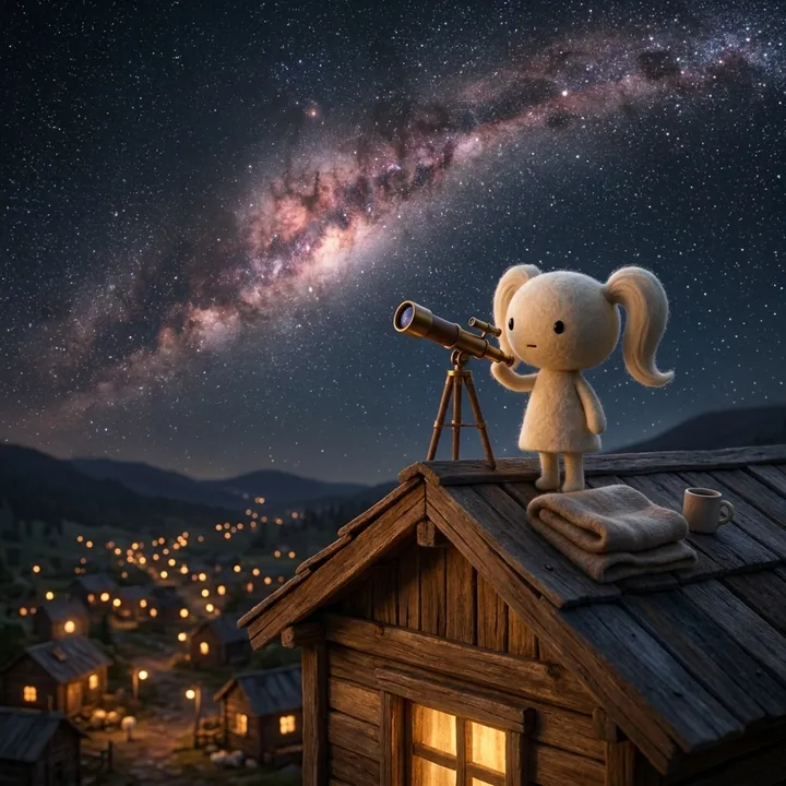 Womlet scene: stargazing